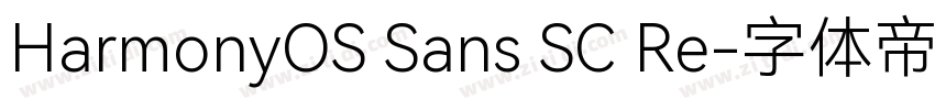 HarmonyOS Sans SC Re字体转换